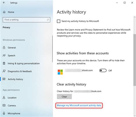 How To Disable Activity History Timeline In Windows 10 My Microsoft Images