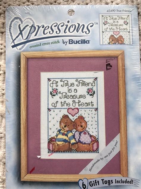 Xpressions Bucilla True Friends By Counted Cross Stitch Kit 42490 5 X 7