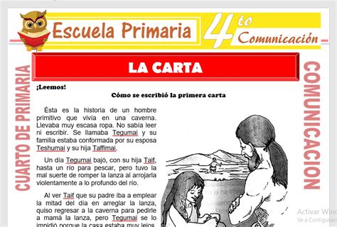 Ficha De Que Es Una Carta Para Cuarto De Primaria Escritura De Cartas