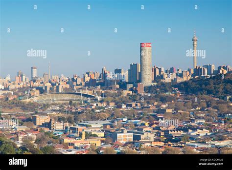 View Of Skyline Johannesburg Gauteng South Africa Stock Photo Alamy