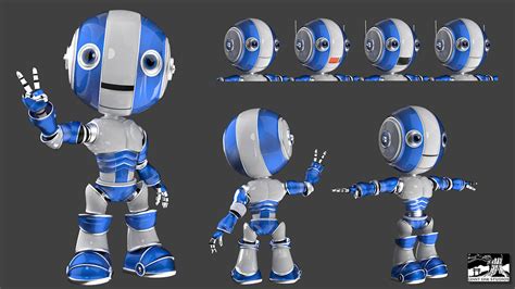 Cute Robot Mascot Finished Projects Blender Artists Community