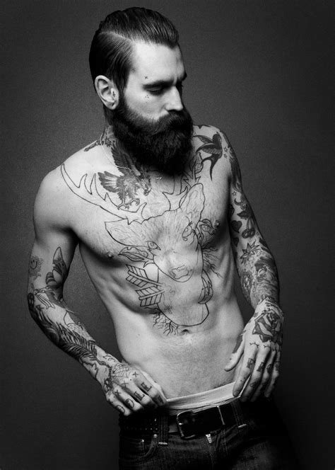 ricki hall model tattoo bearded tattooed men bearded men best beard oil hipster tattoo