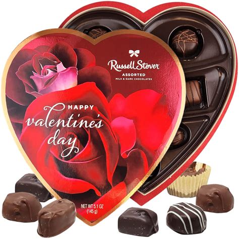 Buy Russell Stover Heart Shaped Box Of Chocolates 51oz Sweet