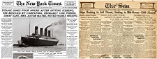 1912: Los titulares inexactos sobre el hundimiento del Titanic - Clases ...