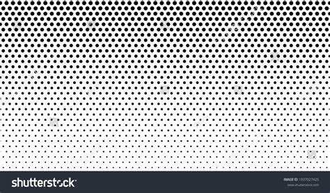 Halftone Dot Seamless Border Pattern Fade Stock Vector Royalty Free