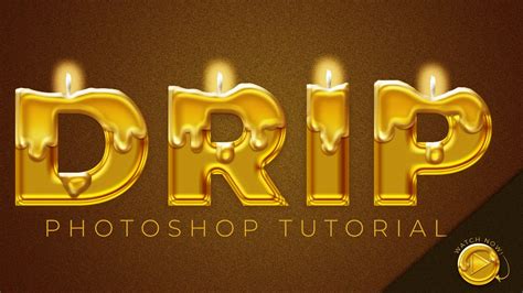 Photoshop Tutorial How To Make A Dripping Text Effect Youtube