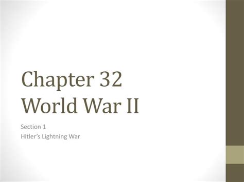 Ppt Chapter 32 World War Ii Powerpoint Presentation Free Download