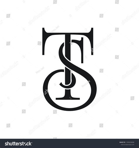St Initial Letter Logo Vector Element Stock Vector Royalty Free