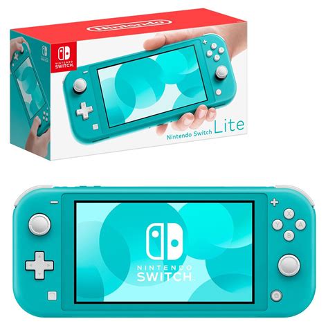 Nintendo Switch Lite Console Turquoise Game Hub