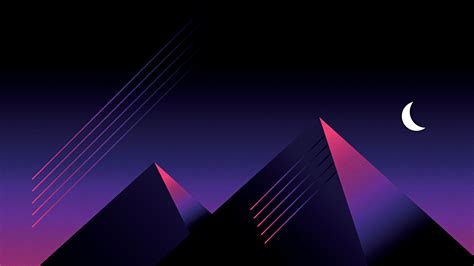 Retrowave Outrun Mountains Night Hd Artist 4k Wallpapers Images