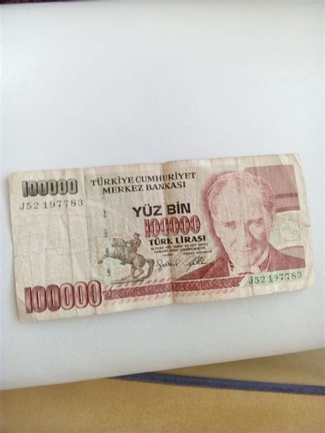 Eski 100 bin Türk Liras Koleksiyon 822644678