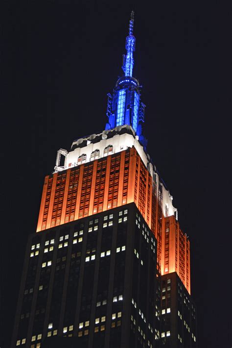 Picture Of Empire State Building Lit Up In Honor Of The Ne Flickr