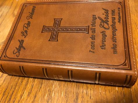 Personalized Leather Bible Custom Bible Engraved Bible Etsy
