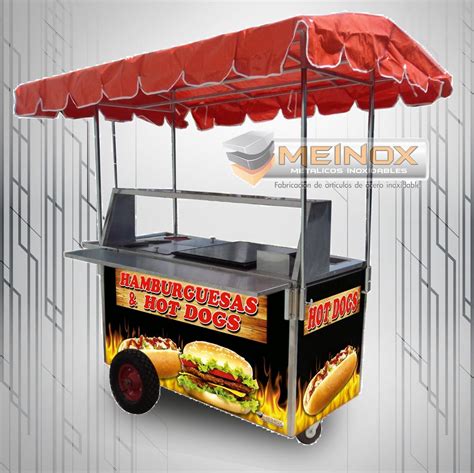 Carrito Hot Dogs Hamburguesas Carreta Puesto Carro Meinox 979900