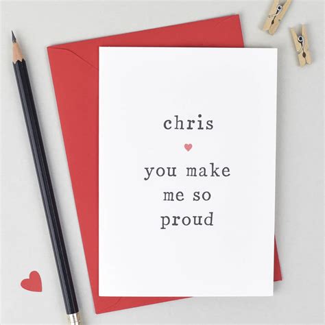 You Make Me So Proud Congratulations Card By The Two Wagtails