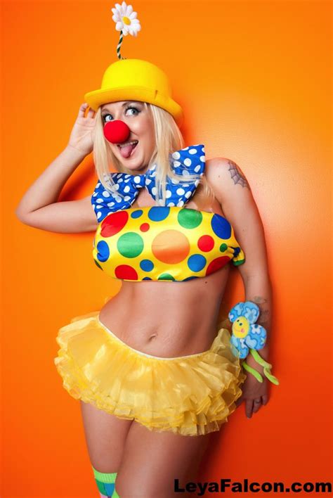 Busty Leya Falcon Makes A Very Sexy Looking Clown Photos