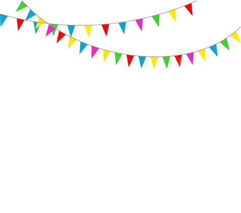 Bunting Flags Clipart Transparent Background Bunting Flags Flag Party