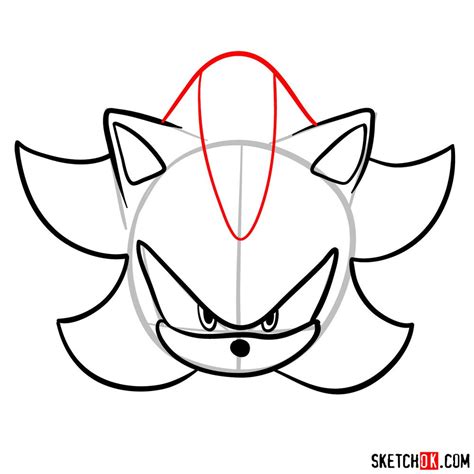 How To Draw Shadow The Hedgehogs Face Sketchok Easy Drawing Guides