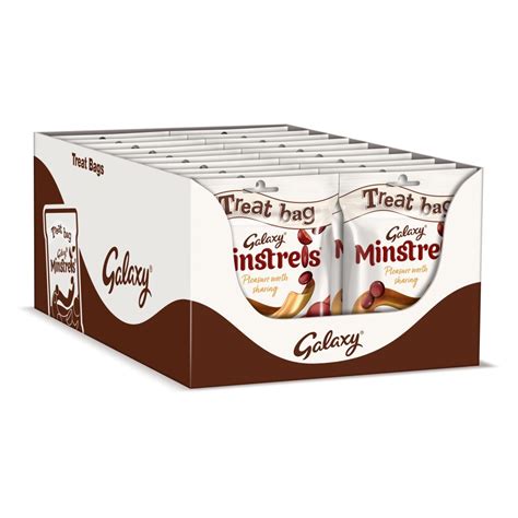 Minstrels performed songs whose lyrics told stories about distant places. Galaxy Minstrels Chocolate Treat Bag 80g | Best-one