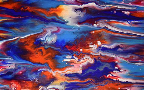 Download Wallpaper 3840x2400 Paint Stains Colorful Fluid Art Bright