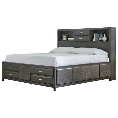Ashley Furniture Signature Design Caitbrook B476 666999 King Captains Bed With Bookcase