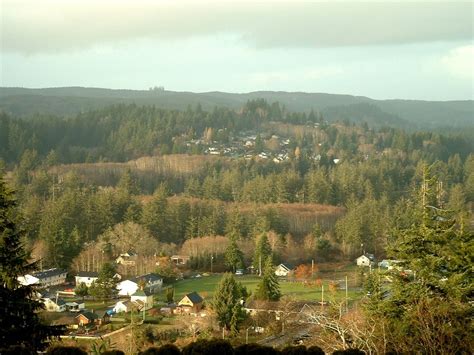 Aberdeen Wa The Wishkah Valley From Think Of Me Hill