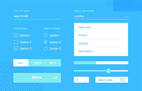 Module 01 Ui Kit On Behance Form Design Web Ui Ux Des