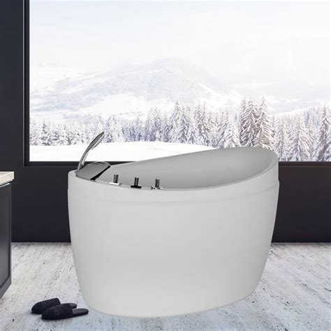 It will up the style quotient of your bathroom in no time with its soft curves on this signature freestanding soaking tub with its luxe feel can transform any bathroom. Shop 59" W x 31.5" D x 30.71" H in. Freestanding Air Jets ...