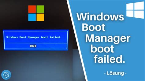 Windows Boot Manager Boot Failed Problem Lösung Via Bios Youtube