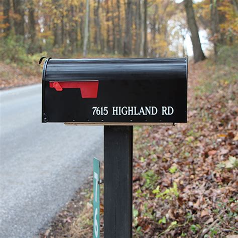 Enter your mailbox number and press the pound sign. Mailbox Letters Numbers, 3" x 12", Custom One Line Address | VL0906