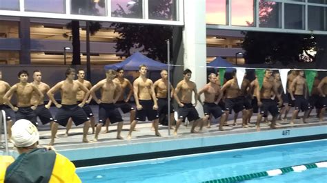 Hawaii Mens Swim Team Pre~meet War Chant Youtube