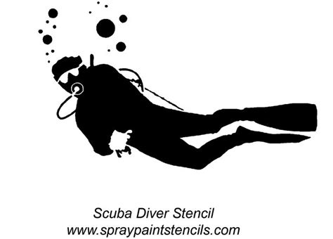 Scuba Diver Silhouette Clipart Free Clip Art Images Stencils Scuba