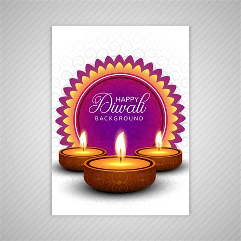 Looking for diwali greeting cards to send to friends and family? Decorative diwali greeting card template design - Download ...