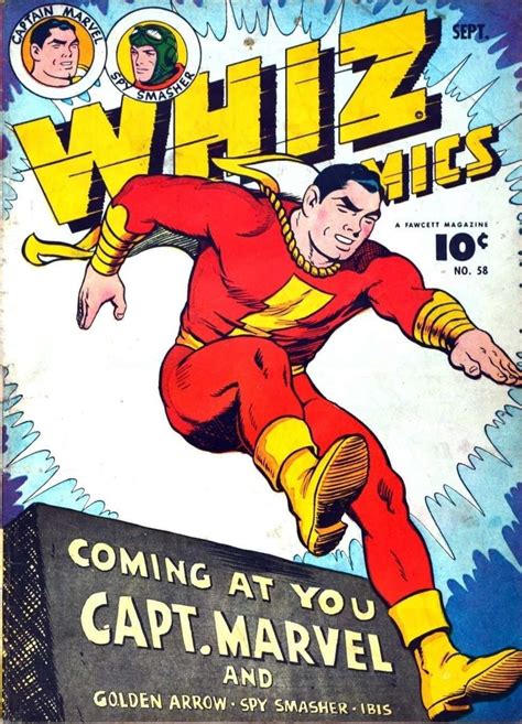 Whiz Comics Featuring Captain Marvel Comic Book Cover Art Etsy