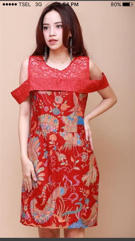 Sangjit Dress Vip Dress Batik Dress Indonesian Diy And Crafts Shoulder Dress High Neck