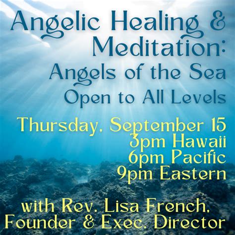 Angelic Healing Meditation Angels Of The Sea Clairvoyant Center Of