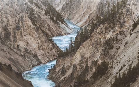 Download Wallpaper 2560x1600 Mountain River River Mountains Slopes