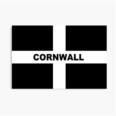 Pride Of Cornwall Kernow Saint Pirans Cornish Flag T Shirt Poster