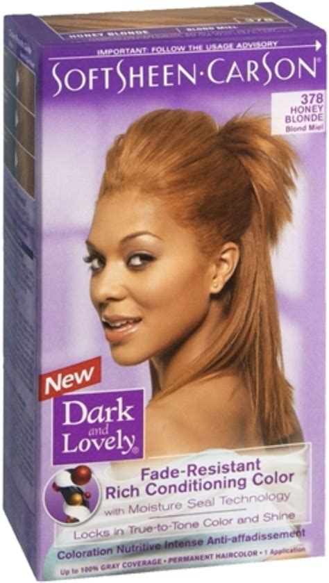 dark and lovely fade resistant rich conditioning color no 378 honey blonde 1 each pack of