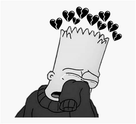 Bart Simpson Broken Heart 💖broken Heart Wallpaper Broken Heart Bart Simpson Sad Pin B