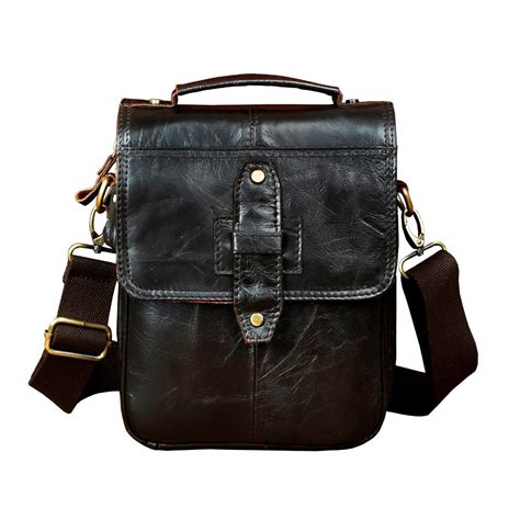 Quality Leather Male Fashion Casual Tote Messenger Bag Designer Satchel