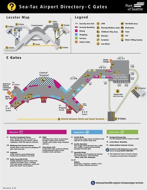 Sea Tac Airport Map Guide Maps Online In 2022 Airport Map Seattle