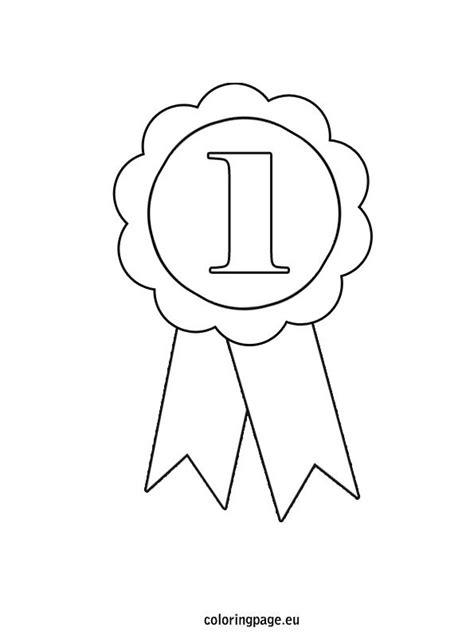 First Place Ribbon Coloring Pages Coloring Pages