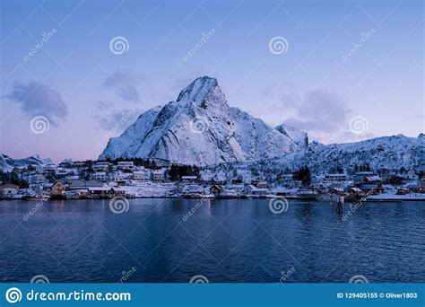 The Epic Snow Covered Mountains Of The Lofoten Islands Reine Norway