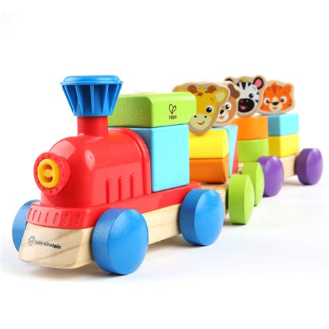 Baby Einstein Discovery Train Wooden Train Toddler Toy Ages 18 Months