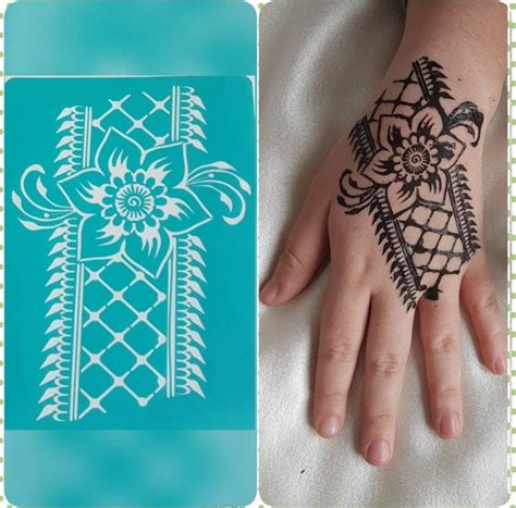 Henna Stencils Tattoo Stencil Temporary Tattoo Sticker Etsy