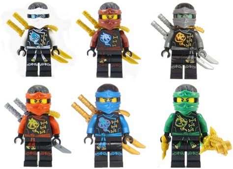 LEGO Ninjago Ninja S Set Of 6 Lloyd NYA Zane Cole Jay Kai
