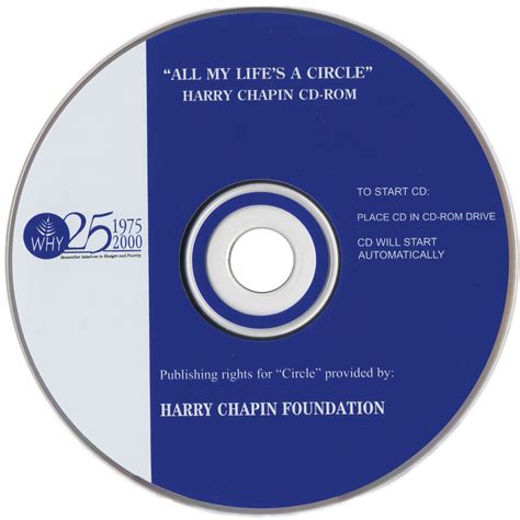 All My Lifes A Circle Cd Rom Harry Chapin Music