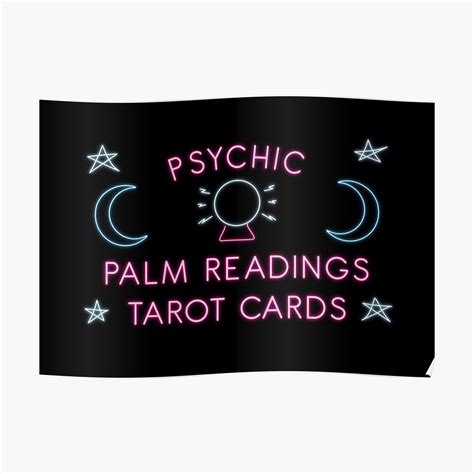 Psychic Readings Poster By Deadimage Redbubble