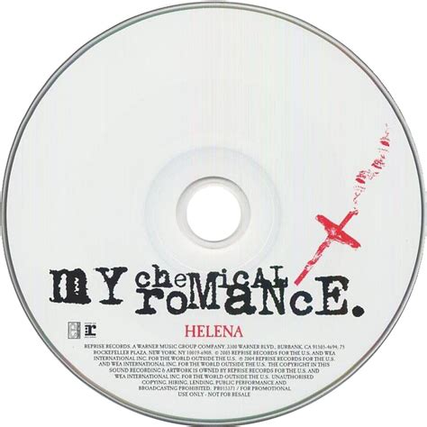 Carátula Cd De My Chemical Romance Helena Cd Single Portada